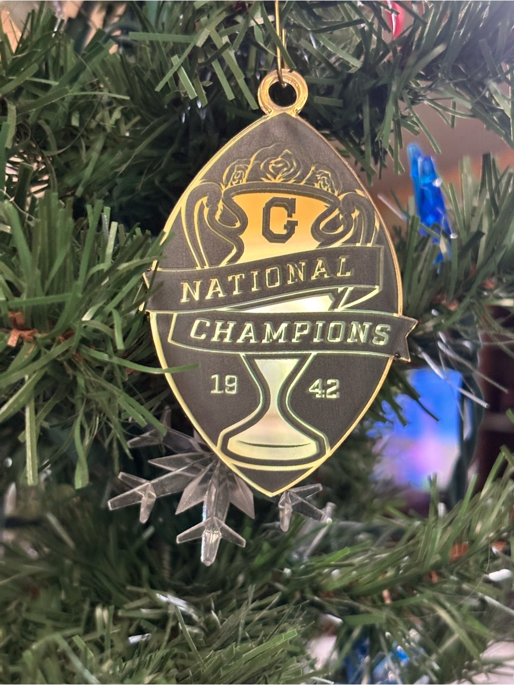 Georgia Bulldogs National Champions 1941 Ornament